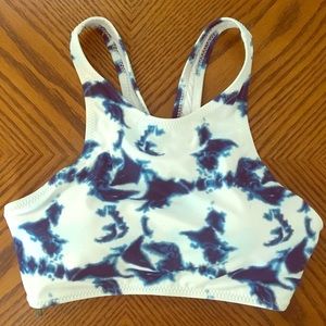 Marble bikini top